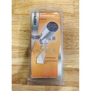 NEW Hopkins Towing Solution 48445 6-Pole Round Trailer End Connector